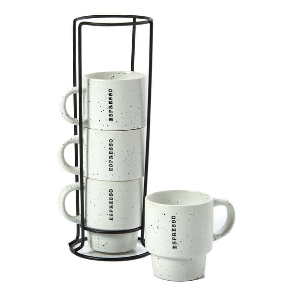 Azzure 4pc. Espresso Stacking Mugs - image 
