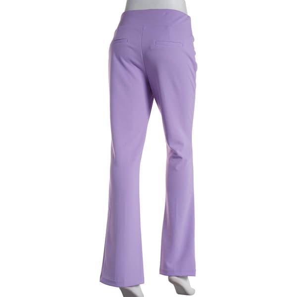 Petite Soho Apparel Solid Pull On Flare Leg Pants