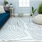 Mason Brooks Azalea Geometric Leaves Contemporary Area Rug - image 2