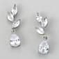 Rosa Rhinestones Floral Teardrop Earrings - image 1