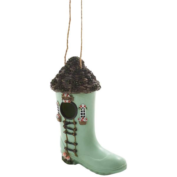 Rural Rainboot Decorative Birdhouse - image 