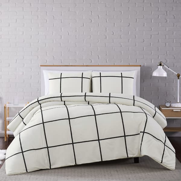 Truly Soft Kurt Windowpane Quilt Set - image 