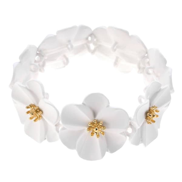 Ashley Cooper(tm) White Flower Bracelet - image 