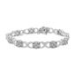 Diamond Classics&#40;tm&#41; 1ctw. Rose Cut Diamond Love Locks Link Bracelet - image 1