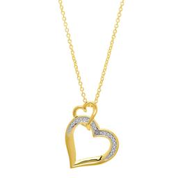 Accents by Gianni Argento Diamond Intertwined Heart Pendant