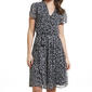 Plus Size MSK Short Sleeve Floral Pinktuck Chiffon Sheath Dress - image 3