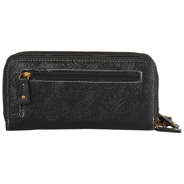 Womens Stone Mountain Rocky Mountain Double Zip Around Wristlet