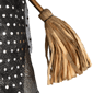 Northlight Witch with Broom Hanging Halloween Decoration - image 4