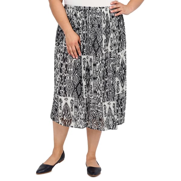 Plus Size Alfred Dunner Summer In The City Broomstick Skirt Boscov's