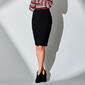 Womens Emaline Ponte Pencil Skirt - image 1