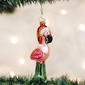 Old World Christmas Yard Flamingo Glass Ornament - image 1