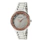 Womens Ellen Tracy Silver Faceted Bezel Watch - ET5313SL - image 1
