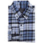 Mens Jackson Hole Long Sleeve Flannel Shirt - Blue / Navy / White - image 1