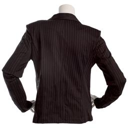 Juniors A. Byer Pinstripe Notch Collar Blazer