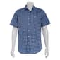 Mens Chaps Short Sleeve Stretch Button Down Shirt - Dusk Blue - image 1