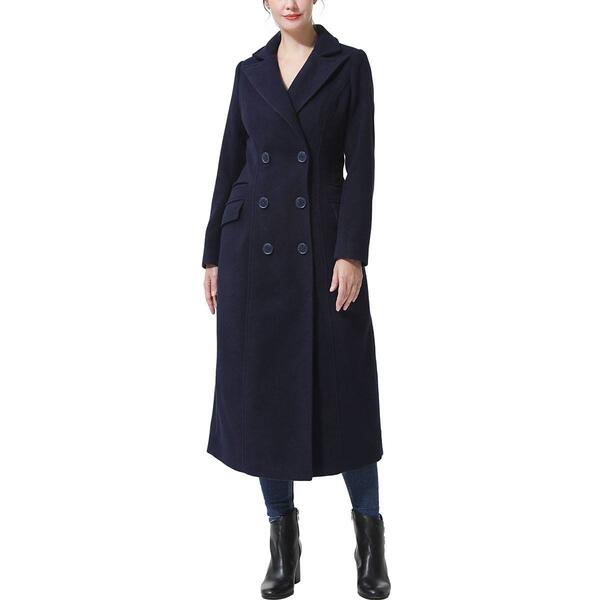 Womens BGSD Full Length Long Wool Peacoat - image 