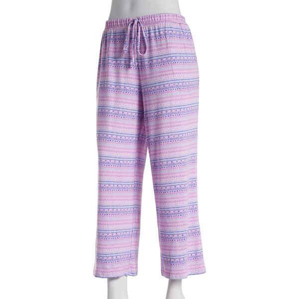 Womens MUK LUKS&#40;R&#41; Tribal Stripe Wide Leg Cloud Knit Pajama Pants - image 