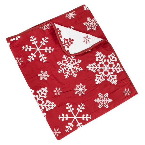 Greenland Home Fashions&#8482; Snowflakes Reversible Quilted Throw