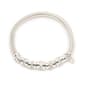 Nine West Silver-Tone & Crystal Beaded & Mesh Bracelet - image 1