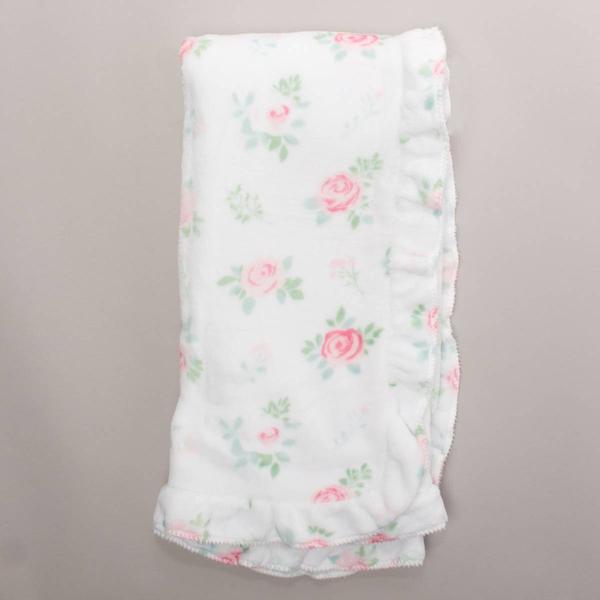 DreamKids Flower Ruffle Edge Baby Blanket - image 
