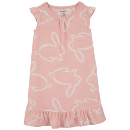 Girls Carter''s&#40;R&#41; Pink Bunny Nightgown