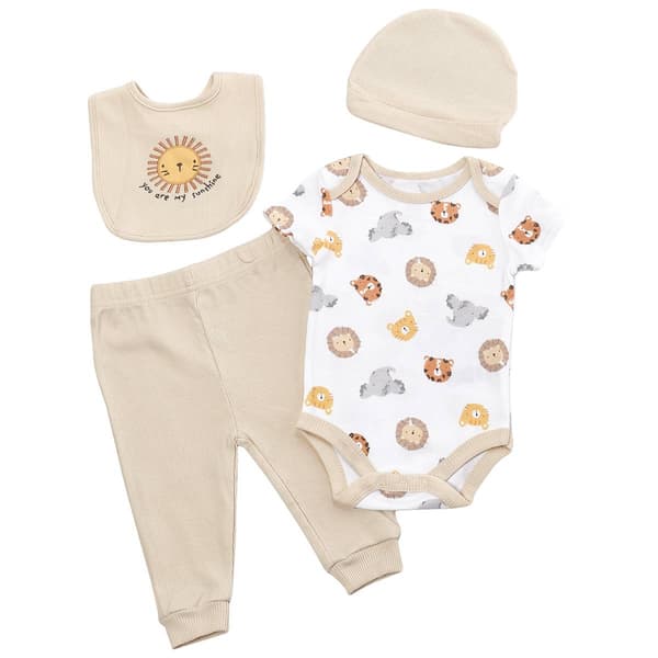 Baby Boy (NB-9M) Rene Rofe(R) Animal 4pc. Pants Set w/Hat - image 