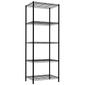 Home Basics 5 Tier Black Steel Wire Shelf - image 2