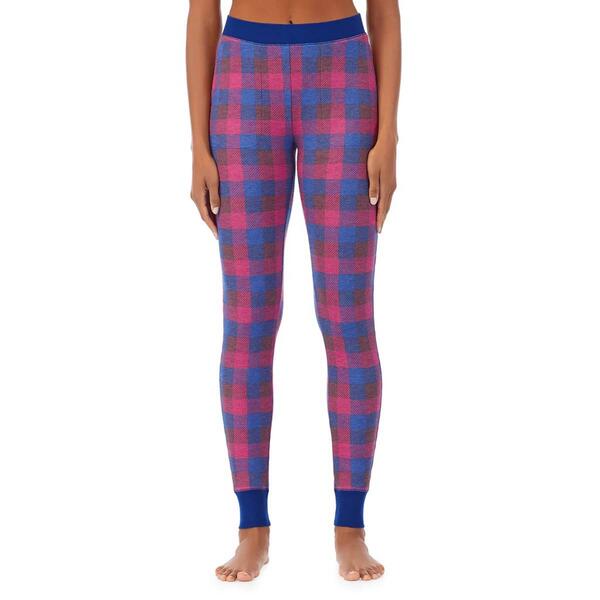 Womens Cuddl Duds&#40;R&#41; Stretch Thermal Checkered Leggings - image 
