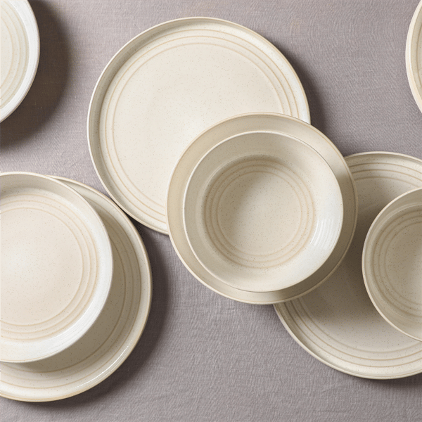 Stone Lain Claire 8pc. Stoneware Dinner Plate Set