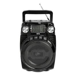 QFX AM & FM Radio w/ Bluetooth Speaker - Black