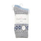 Womens Cuddl Duds(R) 2pk. Fair Isle Border Crew Boot Socks - image 1