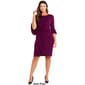 Womens Connected Apparel Bell Sleeve Side Ruched Wrap Dress - image 2
