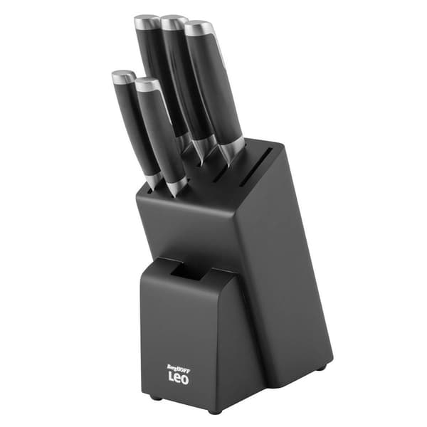 BergHOFF Graphite Stainless Steel 6pc. Knife Block Set - image 