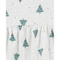 Toddler Girl Carter&#8217;s&#174; Christmas Tree Long Sleeve Cotton Dress - image 2