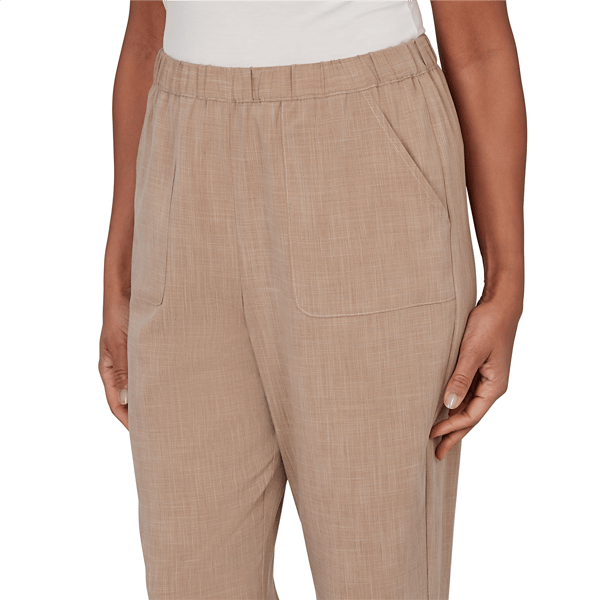 Womens Alfred Dunner Grand Bazaar Textured Pull On Capris