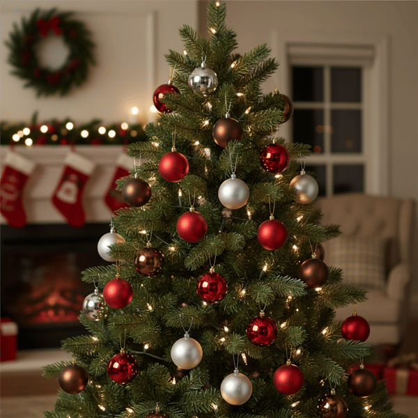 Northlight 32ct. Shatterproof 2-Finish Christmas Ball Ornaments