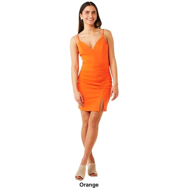 Juniors Emerald Sundae Spaghetti Strap V-Neck Dress