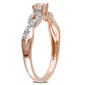 Gemstone Classics&#8482; Diamond & Round Morganite Infinity Ring - image 2
