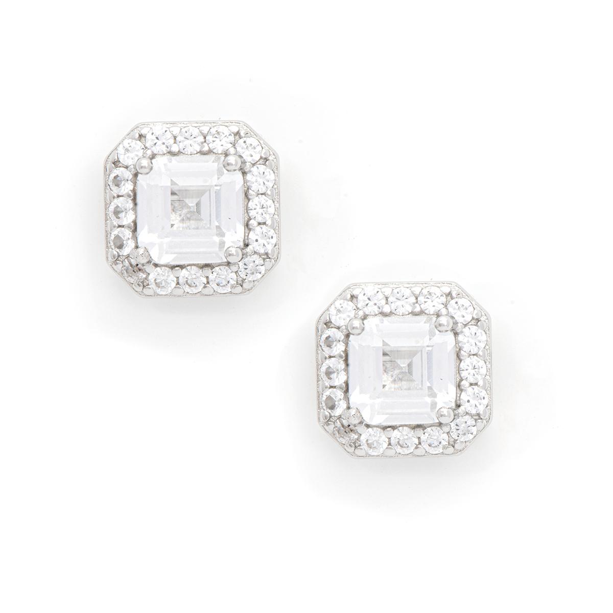 Gianni Argento Lab Created Sapphire Stud Earrings