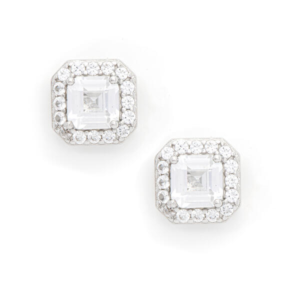 Gianni Argento Lab Created Sapphire Stud Earrings - image 