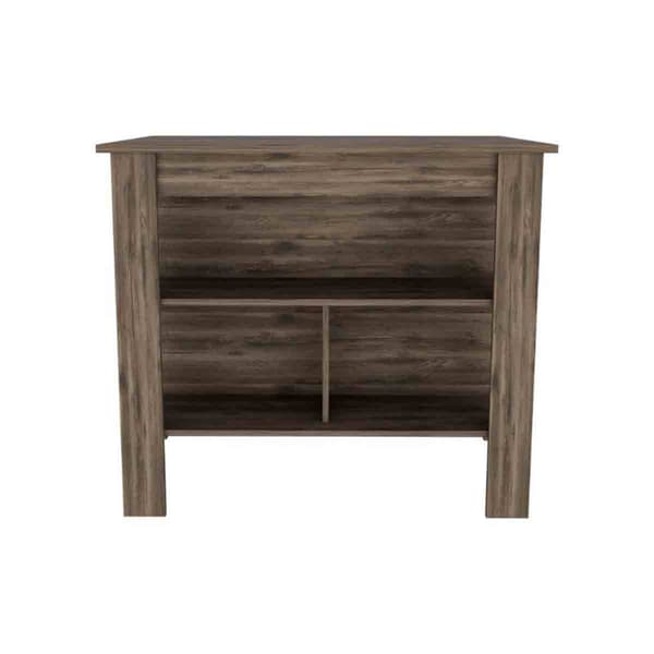 FM FURNITURE Brooklyn Wooden Kitchen Island