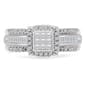 Diamond Classics(tm) White Gold 1ctw. Diamond Bridal Ring - image 1