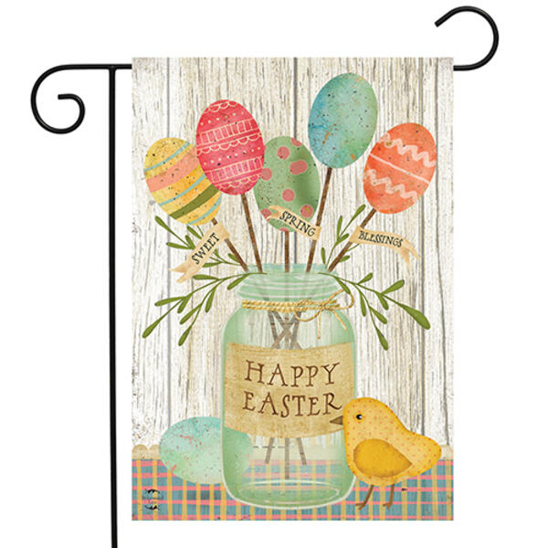Spring Egg Bouquet Easter Garden Flag - image 