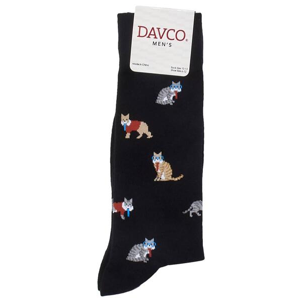 Mens Davco Business Cats Socks - image 