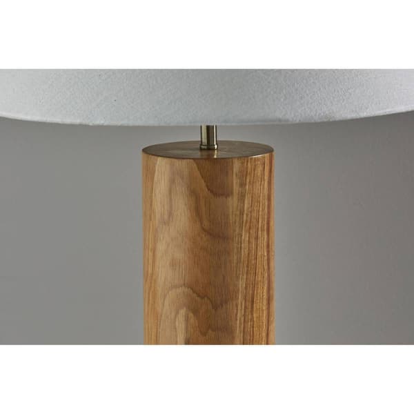 Adesso Martin Oak Wood Table Lamp