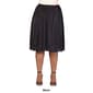 Plus Size 24/7 Comfort Apparel Elegant Accordion Party Midi Skirt - image 7