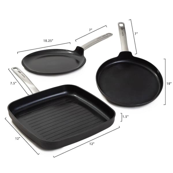 BergHOFF Graphite Non-stick 10.25in. Ceramic Pancake Pan