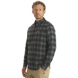 Mens Big & Tall LANDS'' END® Campside Flannel Shirt - Dark Forest