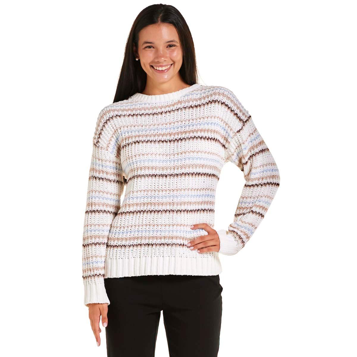Womens BB Dakota Long Sleeve Stripe Sweater