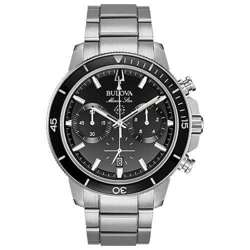 Mens Bulova Marine Star Chronograph Bracelet Watch - 96B272